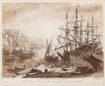 Bild Nr.21: 121-2574 Flusslandschaft,: (Künstlergraphik)