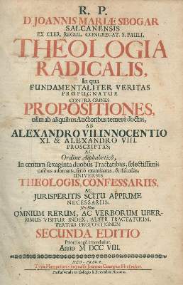 Bild Nr.1: 121-265 Sbogar,J.M.: (Alte Drucke, Handschriften und Theologie)