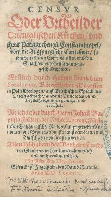 Bild Nr.1: 121-274 Sokolowski (Socolovius),S.: (Alte Drucke, Handschriften und Theologie)