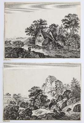 Bild Nr.2: 121-2907 Landschaften.: (Künstlergraphik)