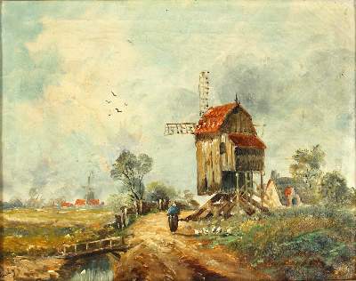 Bild Nr.1: 121-2908 Landschaftsdarstellung: (Künstlergraphik)