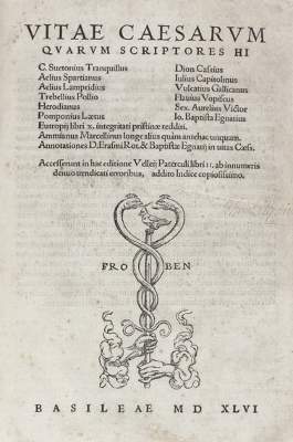 Bild Nr.1: 121-294 Vitae Caesarum: (Alte Drucke, Handschriften und Theologie)
