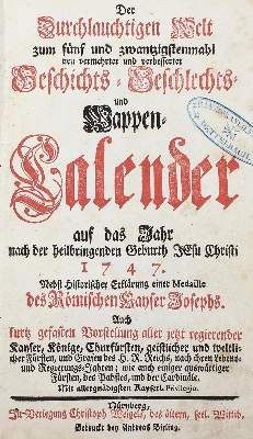 Bild Nr.1: 121-303 Der Durchlauchtigen Welt: (Genealogie und Heraldik)