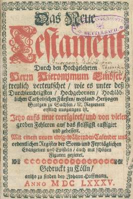 Bild Nr.1: 121-31 Biblia germanica.: (Bibeln)