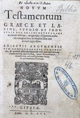 Bild Nr.1: 121-32 Biblia graeca et latina.: (Bibeln)