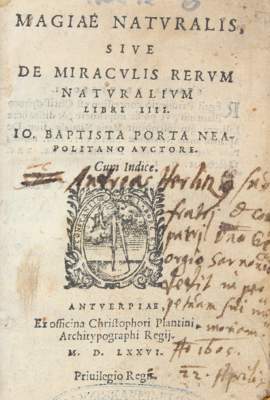 Bild Nr.1: 121-328 Porta,G.B.della.: (Grenzwissenschaften und Okkultismus)