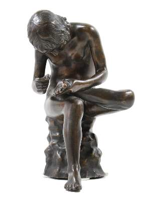 Bild Nr.1: 121-3296 Spinario, Bronze: (Künstlergraphik, Skulpturen - Plastiken)