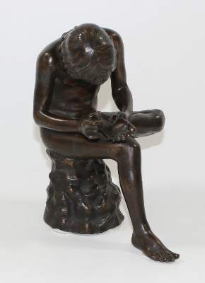 Bild Nr.2: 121-3296 Spinario, Bronze: (Künstlergraphik, Skulpturen - Plastiken)