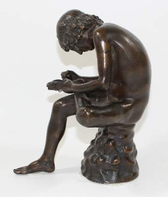 Bild Nr.3: 121-3296 Spinario, Bronze: (Künstlergraphik, Skulpturen - Plastiken)