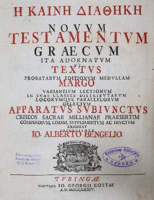 Bild Nr.1: 121-33 Biblia graece.: (Bibeln)