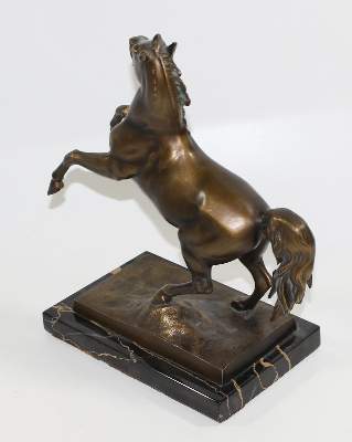 Bild Nr.3: 121-3319 Steigendes Pferd Bronze: (Künstlergraphik)