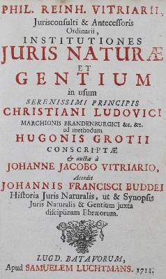 Bild Nr.1: 121-338 Vitriarius,P.R.: (Juridica und Kriminologie, Grotius)