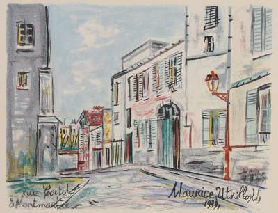 Bild Nr.1: 121-3383 Carco,F. (d.i. F.Carcopino-Tusoli).: (Künstlergraphik, Utrillo)