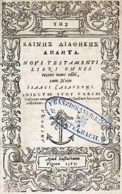 Bild Nr.1: 121-34 Biblia graece.: (Bibeln)