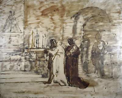 Bild Nr.1: 121-3448 Zeremonie.: (Künstlergraphik)