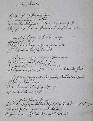 Bild Nr.1: 121-411 Fellenberg,W.: (Musik, Handschriften)