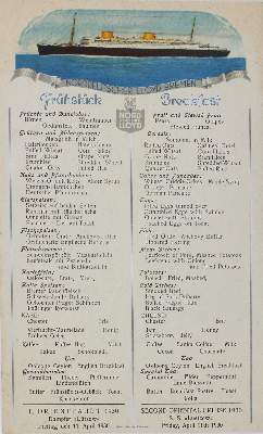 Bild Nr.1: 121-466 Speisekarten.: (Küche und Haushalt, Gaststätten-Hotellerie)