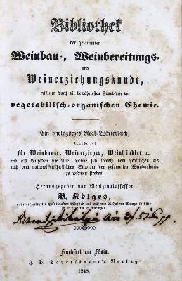 Bild Nr.1: 121-474 Kölges,B.: (Küche und Haushalt, Getränke, Wein und Weinbau)