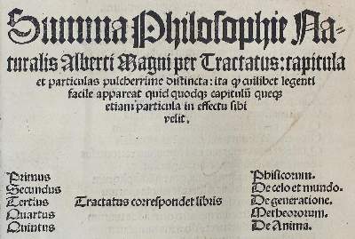 Bild Nr.1: 121-5 Albertus Magnus.: (Alte Drucke, Handschriften und Theologie)