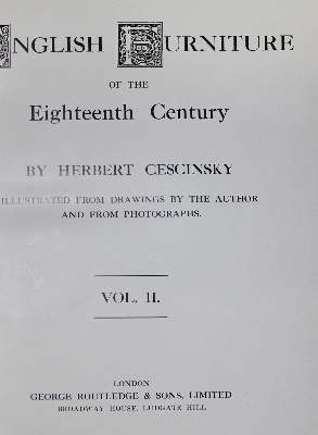 Bild Nr.1: 121-529 Cescinsky,H.: (Möbel)