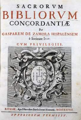 Bild Nr.1: 121-55 Zamora,G.de.: (Bibeln, Konkordanz)