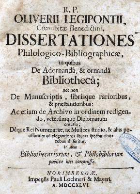 Bild Nr.1: 121-556 Legipont,O.: (Bibliothek)