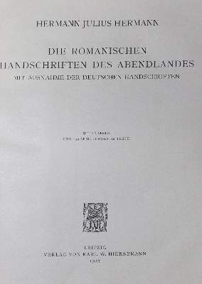 Bild Nr.1: 121-572 Hermann,J.H.: (Bibliographie und Buchwesen)