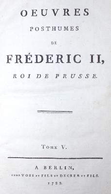 Bild Nr.1: 121-670 Friedrich II.: (Literatur und illustrierte Bücher bis 19.Jahrhundert)