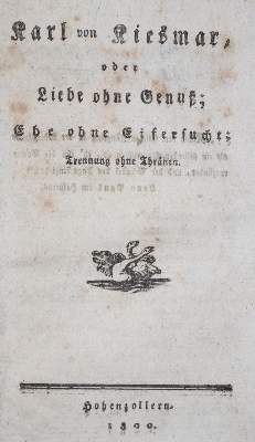 Bild Nr.1: 121-679 Kiesmar,K.v.: (Literatur und illustrierte Bücher bis 19.Jahrhundert)