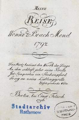 Bild Nr.2: 121-682 (La Roche, Sophie v.).: (Literatur und illustrierte Bücher bis 19.Jahrhundert)