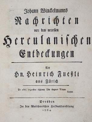Bild Nr.1: 121-717 Winkelmann,J.(J.).: (Literatur und illustrierte Bücher bis 19.Jahrhundert)