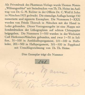 Bild Nr.1: 121-749 Edition Tusch.: (Literatur und illustrierte Bücher 20.Jahrhundert - Alte Literatur in modernen Ausgaben)