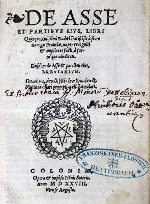 Bild Nr.1: 121-78 Bude,G.: (Alte Drucke, Handschriften und Theologie)