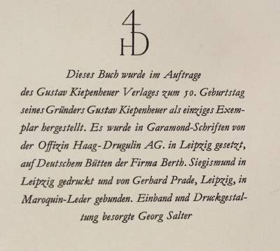 Bild Nr.1: 121-814 Gustav Kiepenheuer: (Kiepenheuer)
