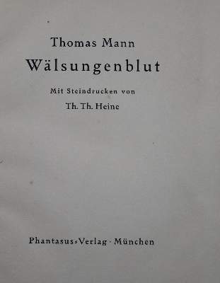 Bild Nr.2: 121-845 Mann,T.: (Literatur und illustrierte Bücher 20.Jahrhundert - Alte Literatur in modernen Ausgaben)