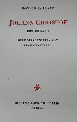 Bild Nr.1: 121-852 Rolland,R.: (Masereel)