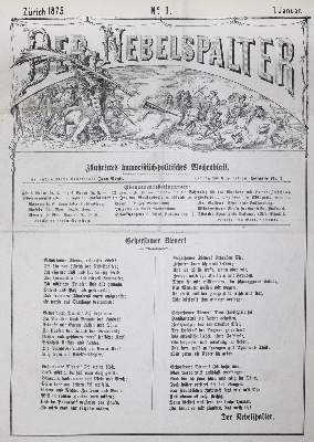 Bild Nr.1: 121-861 Nebelspalter, Der.: (Literatur und illustrierte Bücher 20.Jahrhundert - Alte Literatur in modernen Ausgaben)