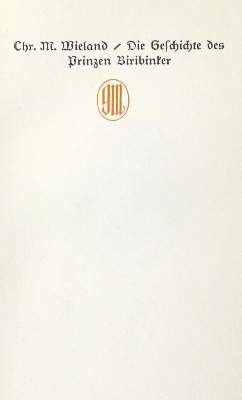 Bild Nr.1: 121-897 Wieland,Chr.M.: (Literatur und illustrierte Bücher 20.Jahrhundert - Alte Literatur in modernen Ausgaben)