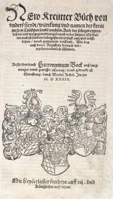 Bild Nr.1: 121-905 Bock,H.: (Botanik, Kräuterbücher)