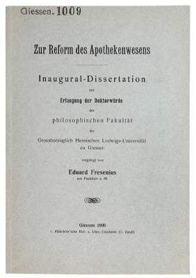 Bild Nr.1: 121-955 Fresenius,E.: (Medizin, Pharmazie)