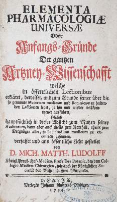 Bild Nr.1: 121-956 Ludolff,M.M.: (Medizin, Pharmazie)