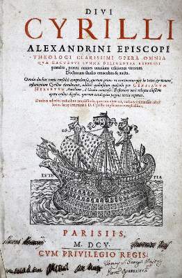 Bild Nr.1: 121-97 Cyrillus Alexandrinus.: (Alte Drucke, Handschriften und Theologie)