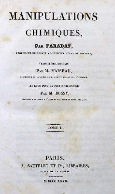 Bild Nr.1: 121-999 Faraday,(M.).: (Verschiedene Gebiete - Varia, Chemie)
