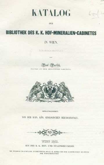 Große Abbildung Nr.1: 122-1013 Partsch,P.: (Verschiedene Gebiete - Varia, Geologie - Mineralogie u. Paläontologie)