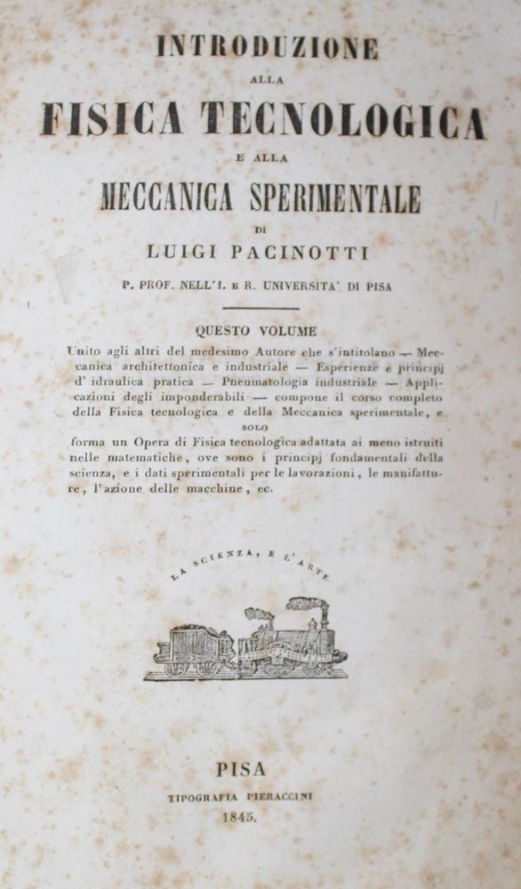 Große Abbildung Nr.1: 122-1040 Pacinotti,L.: (Verschiedene Gebiete - Varia, Physik)