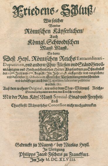 Große Abbildung Nr.1: 122-1095 Friedens-Schluß,: (Deutschland)