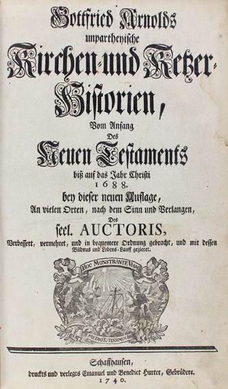 Große Abbildung Nr.1: 122-11 Arnold,G.: (Alte Drucke, Handschriften und Theologie)