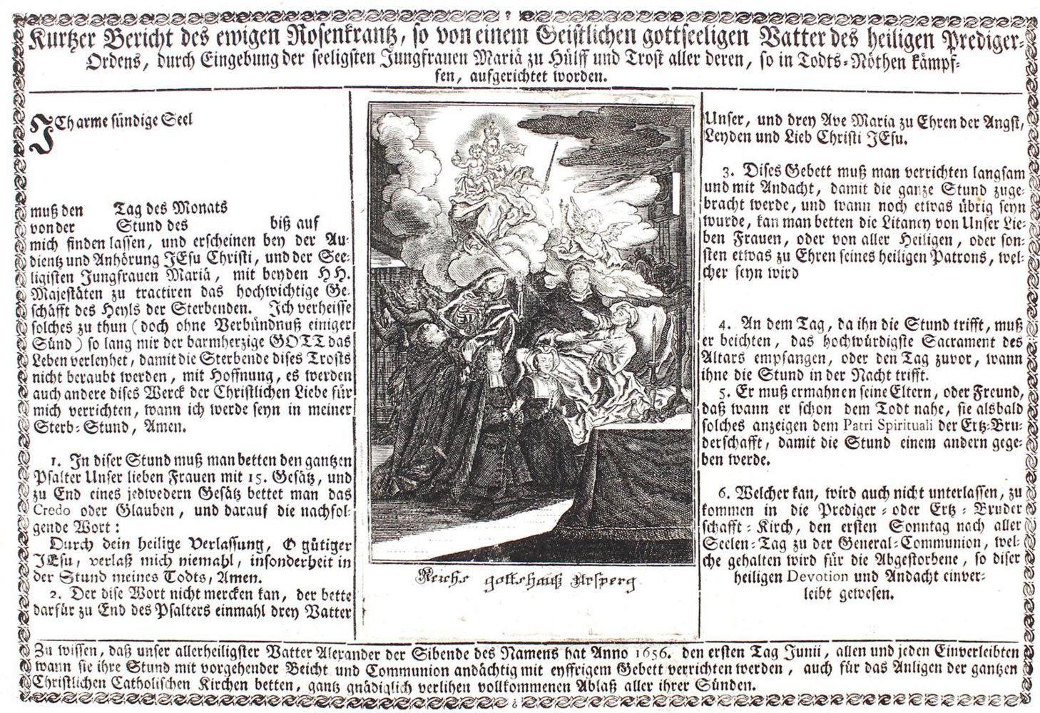 Große Abbildung Nr.1: 122-112 Ablassbrief.: (Einblattdrucke u. Flugschriften)