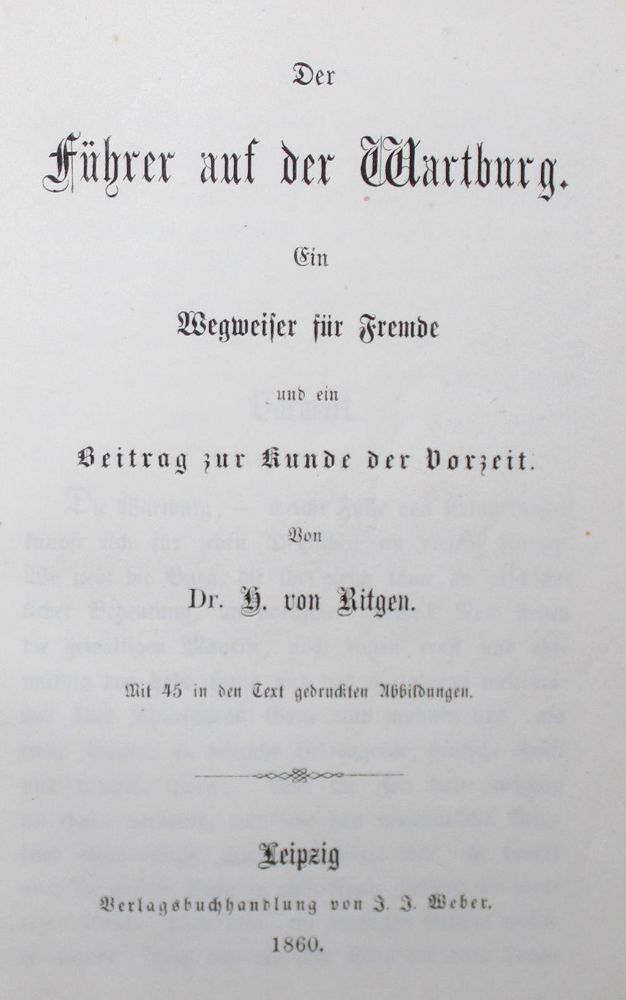 Große Abbildung Nr.1: 122-1130 Ritgen,H.v.: (Deutschland, Wartburg)
