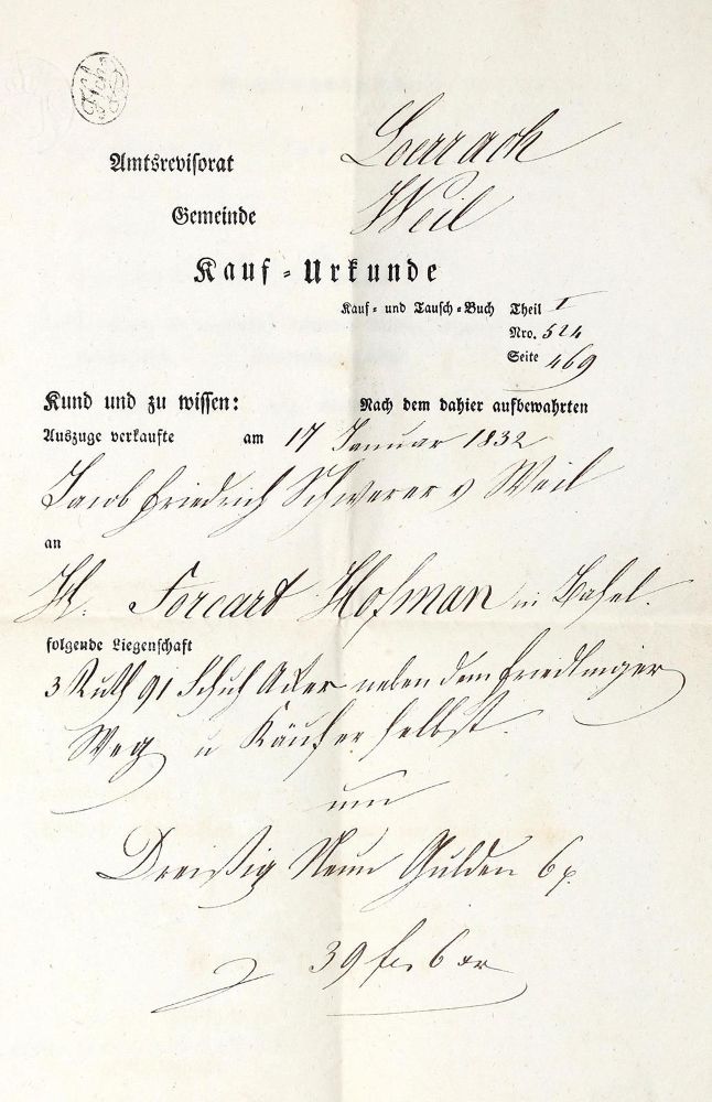 Große Abbildung Nr.1: 122-1131 Weil am Rhein.: (Deutschland)